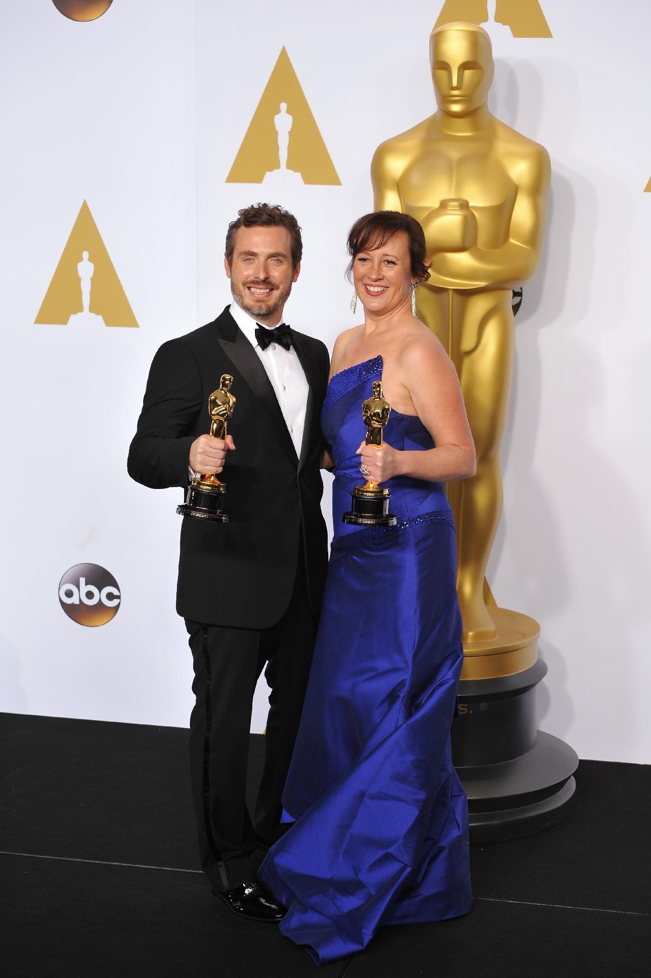 Patrick Osborne e Kristina Reed - Oscar 2015 - Jaguar PS/Shutterstock