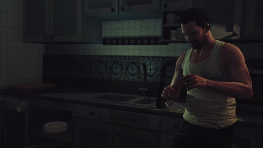 Em "Max Payne 3", o protagonista é retratado como um viciado em álcool e analgésicos - Reprodução