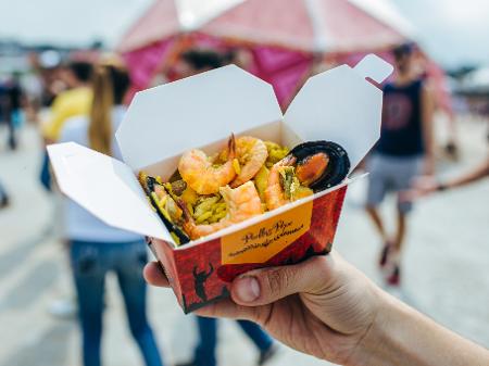 Paella é uma boa pedida para quem quer comer bem no Lollapalooza - Felipe Gabriel/UOL