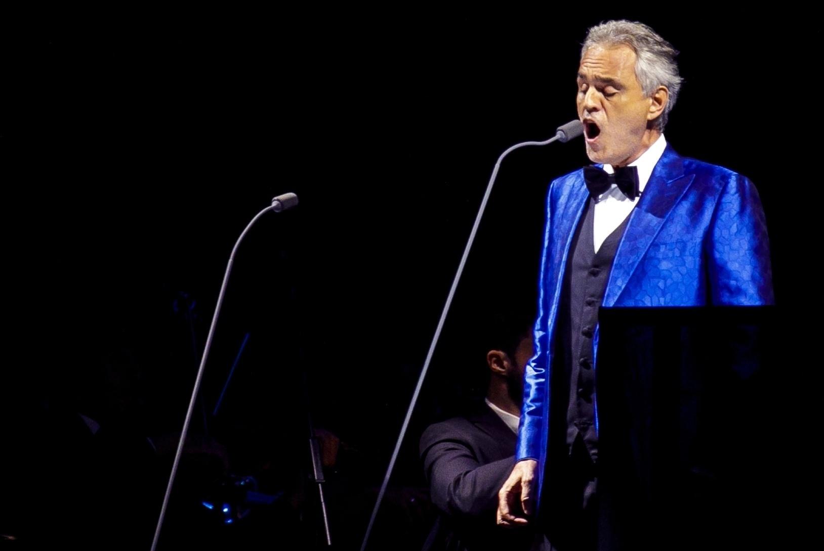 Andrea Bocelli se apresenta no Allianz Parque, em São Paulo - Mariana Pekin/UOL