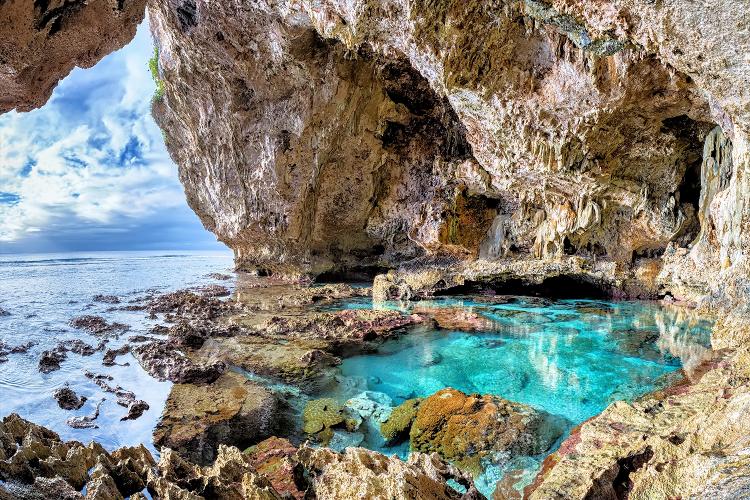 Ilha de Niue, no oceano Pacífico