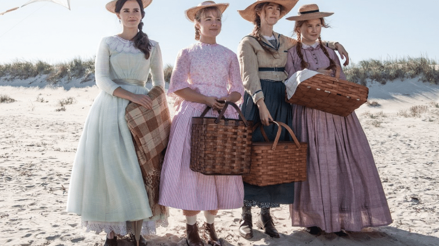Emma Watson, Florence Pugh, Saoirse Ronan e Eliza Scanlen como as irmãs March em Little Women - Divulgação/Vanity Fair