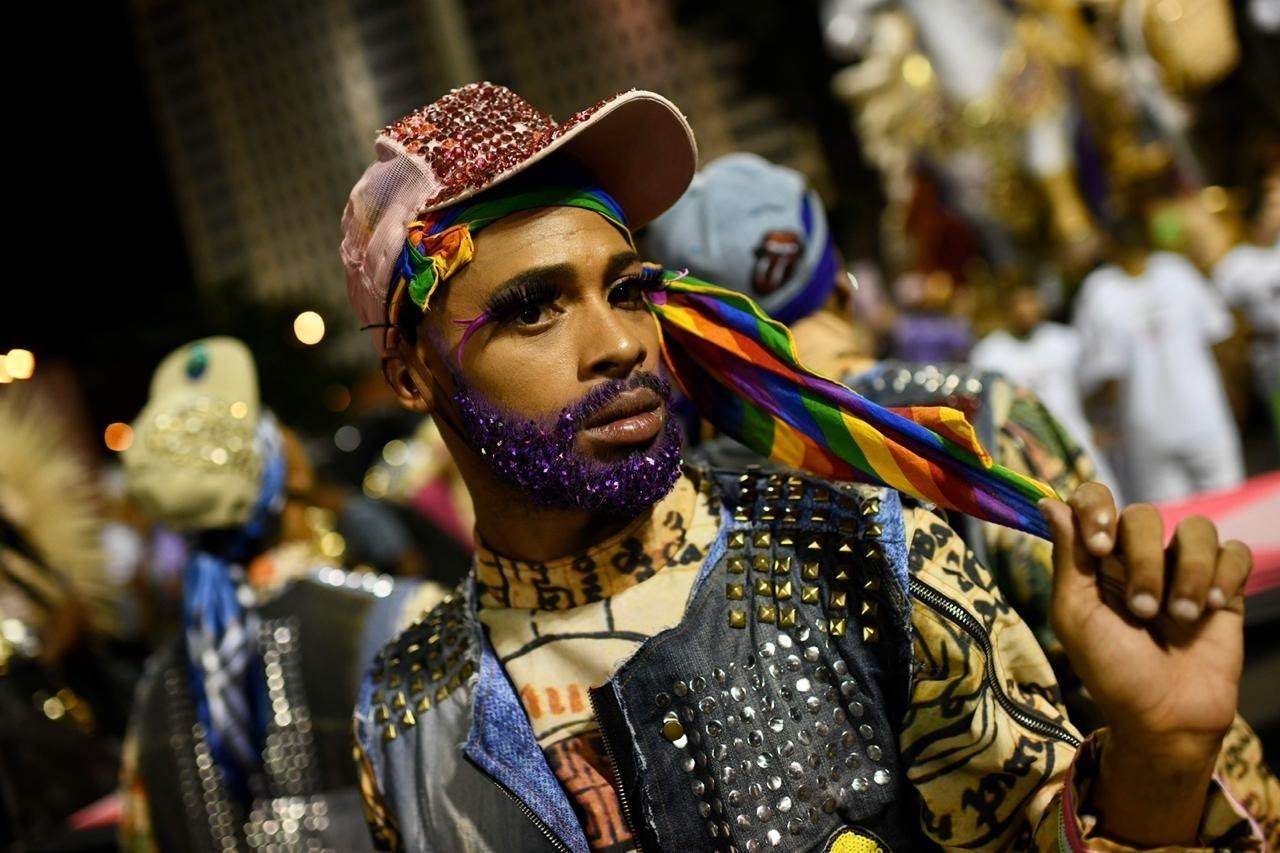 Concentração do desfile da Mangueira - Lucas Landau/UOL