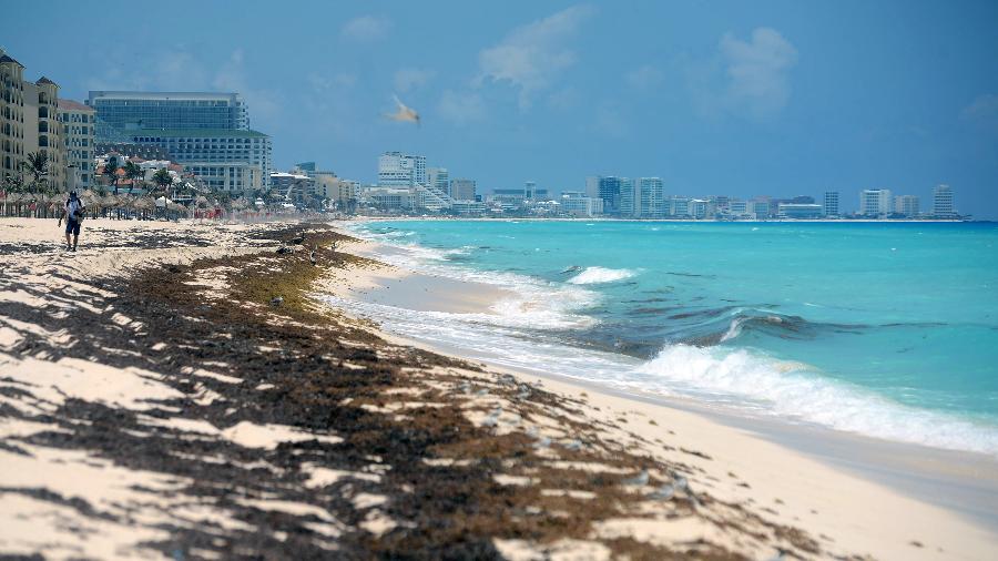 Praias de Cancún, ainda vazias, começam a ganhar maior fluxo de turistas - Getty Images