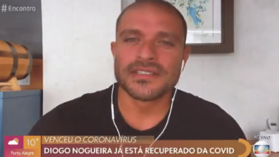 Diogo Nogueira narrou sua recuperação da covid-19 no "Encontro" - Reprodução/Twitter/Rede Globo