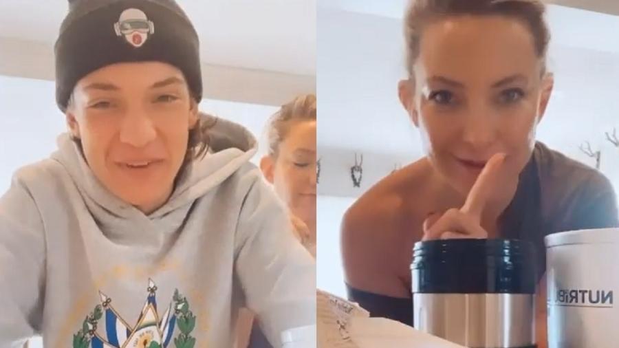 Kate Hudson compartilhou vídeo do filho nas redes sociais - Reprodução/Instagram