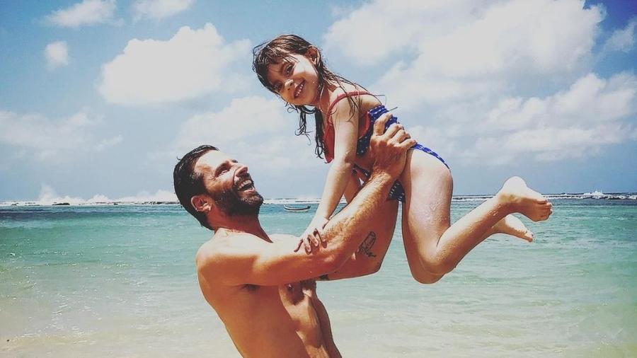 Henri Castelli e a filha, Maria Eduarda - Reprodução/Instagram @henricastelli