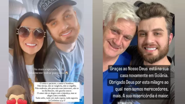 Conrado, da dupla com Aleksandra, teve alta do hospital - Reprodução/Instagram - Reprodução/Instagram