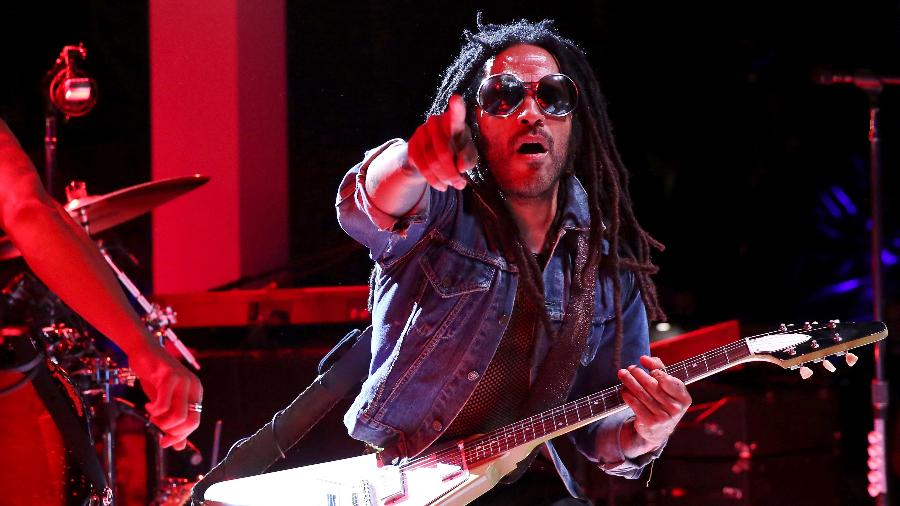 O cantor e guitarrista Lenny Kravitz, que se apresenta no Brasil no dia 23 de novembro