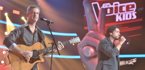 23.nov.2016 - A dupla Victor & Léo integra o time de técnicos do "The Voice Kids" - Mauricio Fidalgo /Globo - Mauricio Fidalgo /Globo