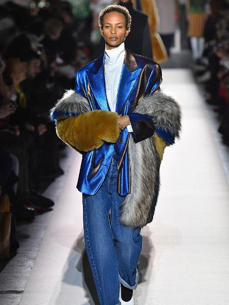desfile do estilista Dries Van Noten, na Paris Fashion Week - Getty Images - Getty Images