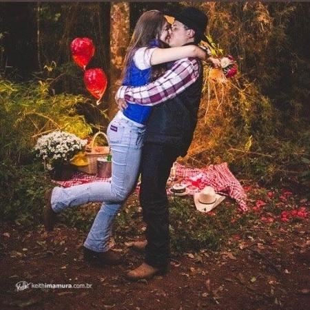 Taty ouviu a fras durante o passeio a cavalo - Arquivo Pessoal - Arquivo Pessoal