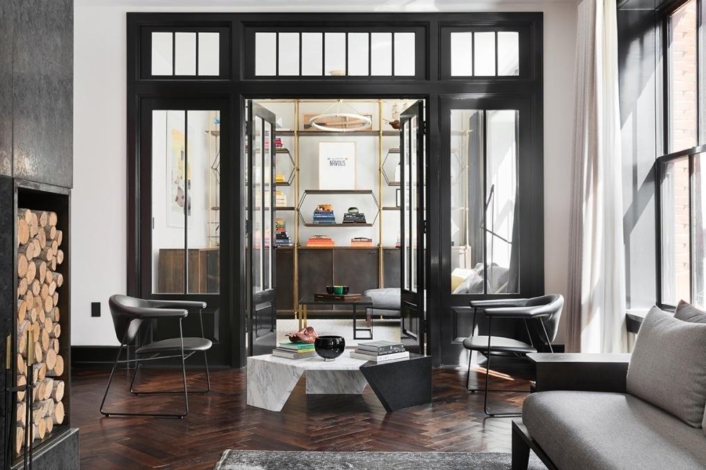 Apartamento Karlie Kloss - acesso sala de estar - Compass/Divulgação