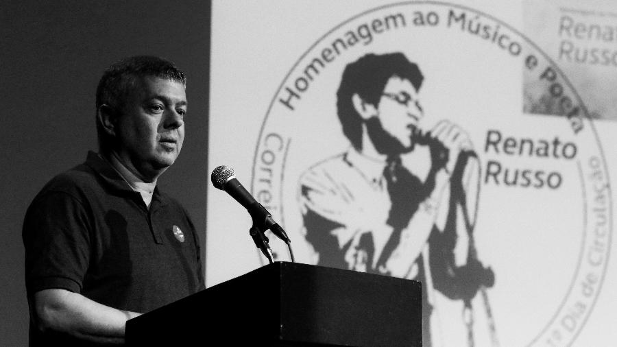 O fotógrafo Ricardo Junqueira durante lançamento do selo do Renato Russo no MIS, em São Paulo - Divulgação