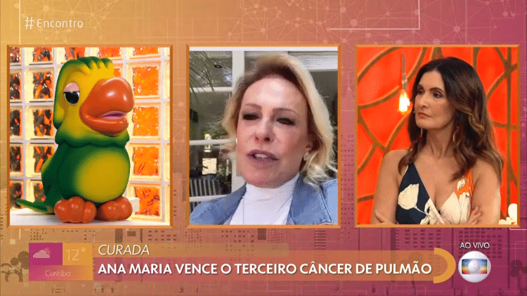 Ana Maria Braga conta que está curada no 'Encontro com Fátima Bernardes' - Reprodução/Globoplay - Reprodução/Globoplay