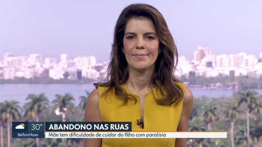 Mariana Gross se emociona após reportagem do RJ1 - Reprodução/TV Globo