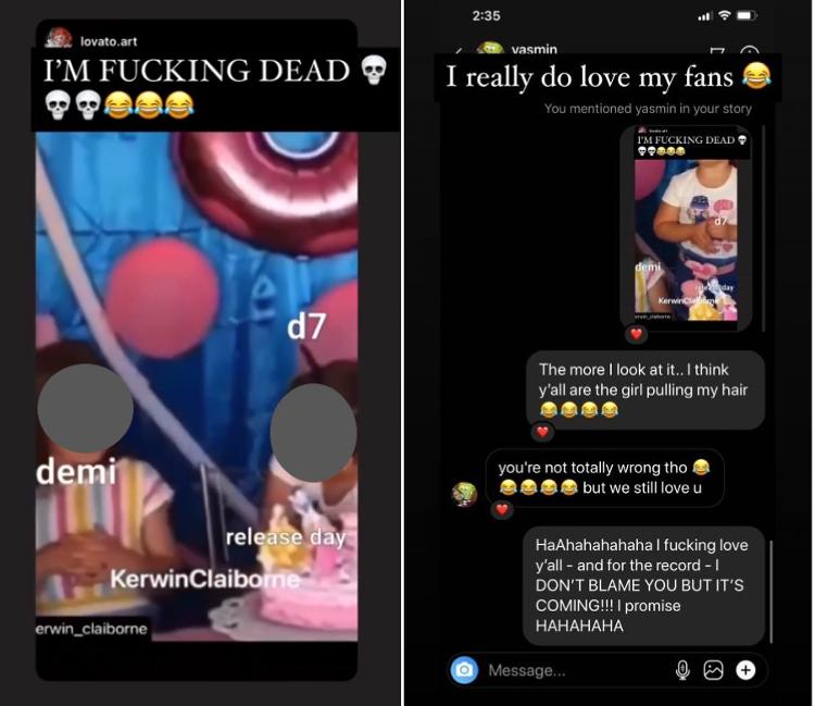 Demi Lovato compartilha vídeo feito com meme brasileiro e conversa com fã - Reprodução/Instagram - Reprodução/Instagram