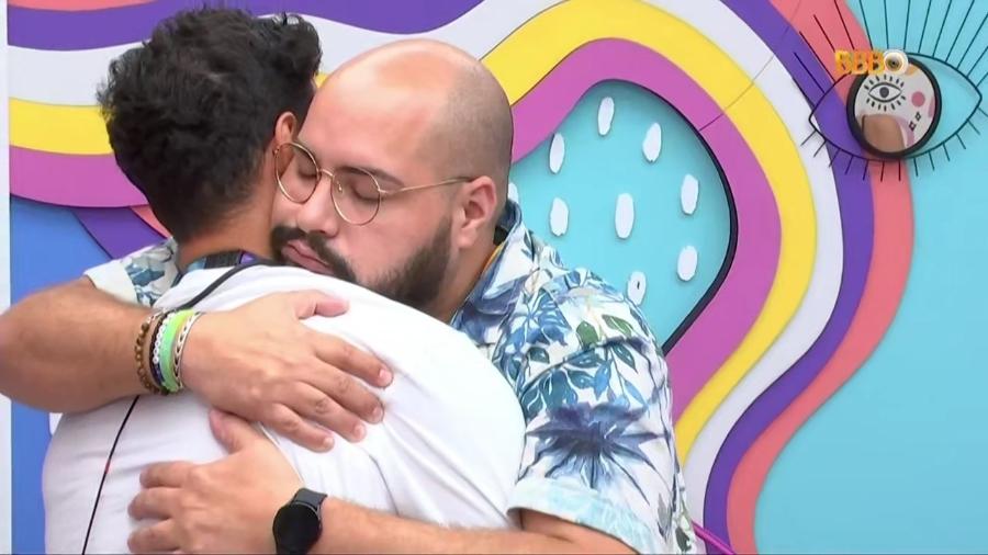 BBB 22: Tiago Abravanel, o líder da semana, já contou para Rodrigo que o brother é sua primeira opção de voto - Reprodução/Globoplay