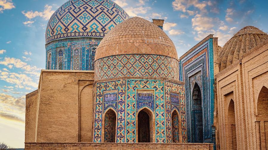Mausoléu Shah-i-Zinda, em Samarcanda, Uzbequistão - Getty Images/iStockphoto