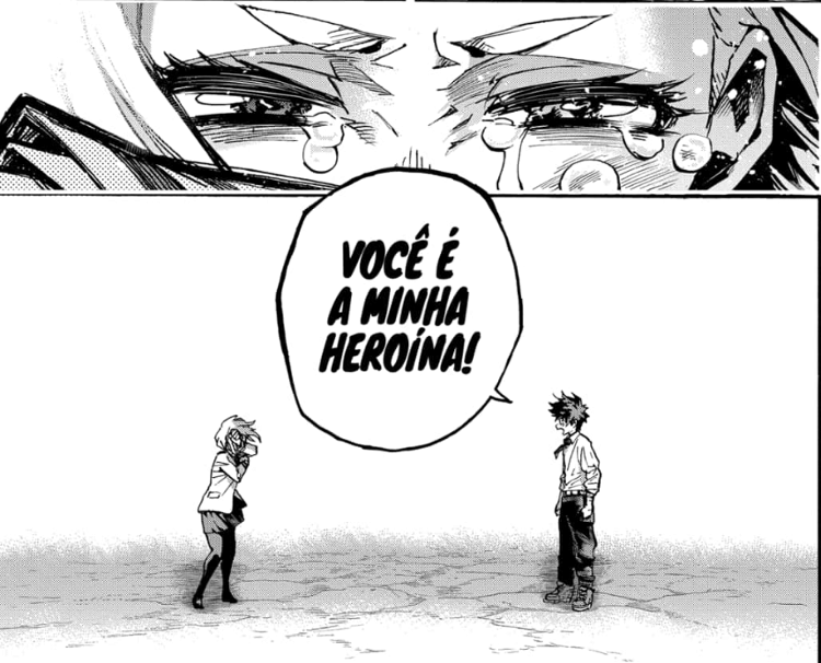 Ochaco e Midoriya se encontram no final do mangá de "My Hero Academia"