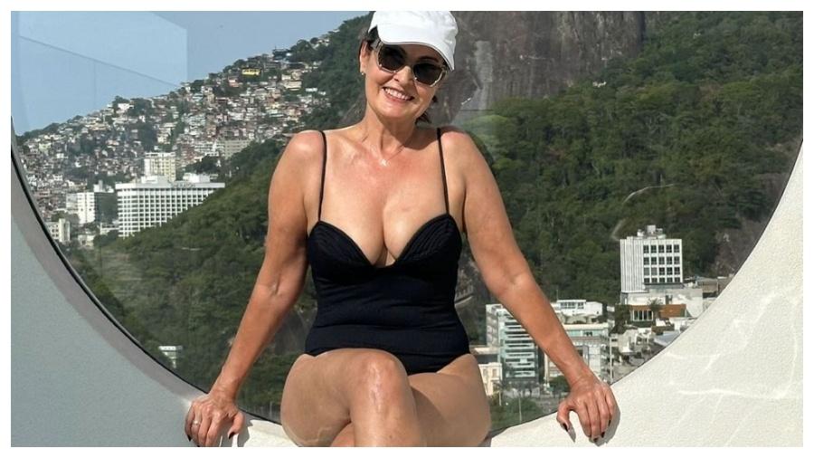 Fátima Bernardes foi elogiada em foto de maiô - Reprodução