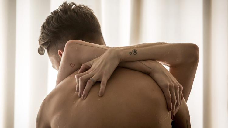 Junior e Monica Benini durante o nascimento do primeiro filho, Otto - Lela Beltrão/Divulgação - Lela Beltrão/Divulgação