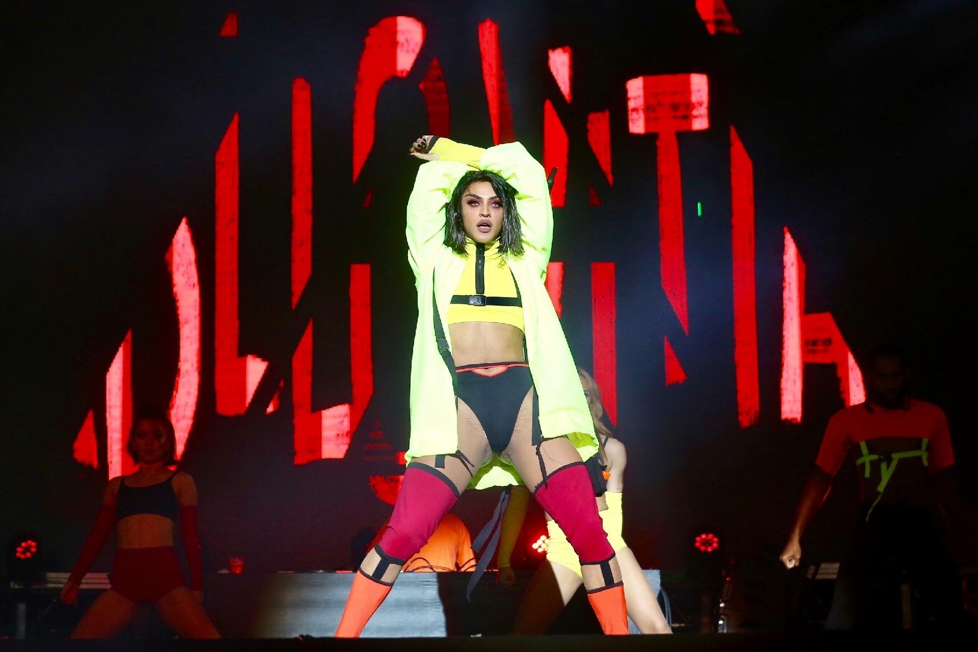 Pabllo Vittar dança durante seu show no Milkshake Festival, na Arena Anhembi - Manuela Scarpa/Brazil News