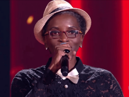 A candidata Jacira Maria Flor no "The Voice Brasil" - Reprodução