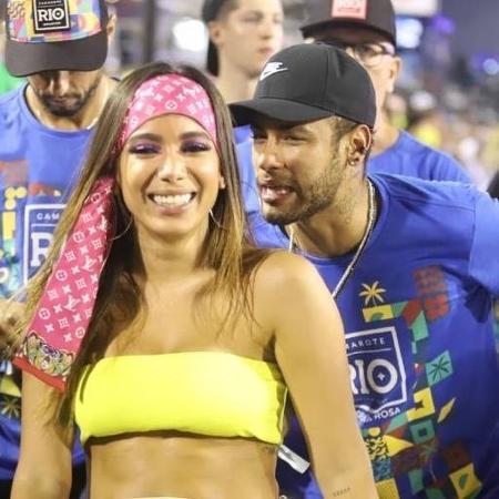 Anitta e Neymar, no Carnaval de 2019 - Daniel Pinheiro/AgNews