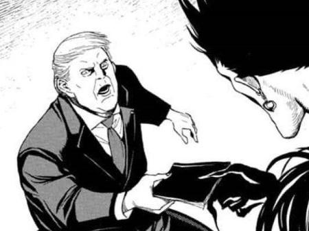 Resultado de imagem para death note 2020 donald trump"