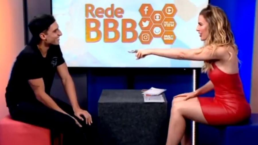 Ex-BBB Fernanda Keulla entrevista Felipe Prior - Reprodução/GloboPlay