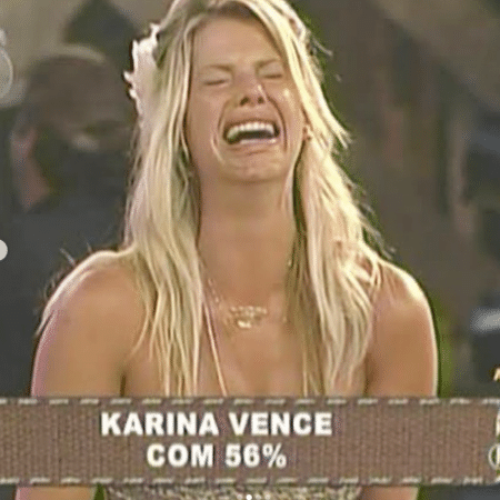 Karina no dia de sua vitória no reality da Record, em 2010 - Reprodução/Instagram/@karinabacchi