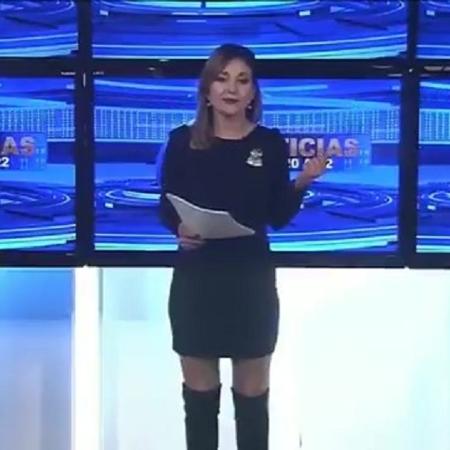 A apresentadora argentina Noelia Novillo - Reprodução/Canal 26