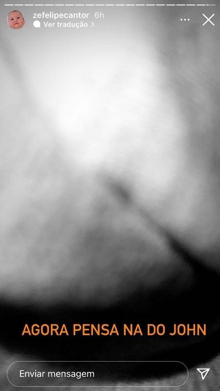 Story Zé Felipe - Instagram - Instagram