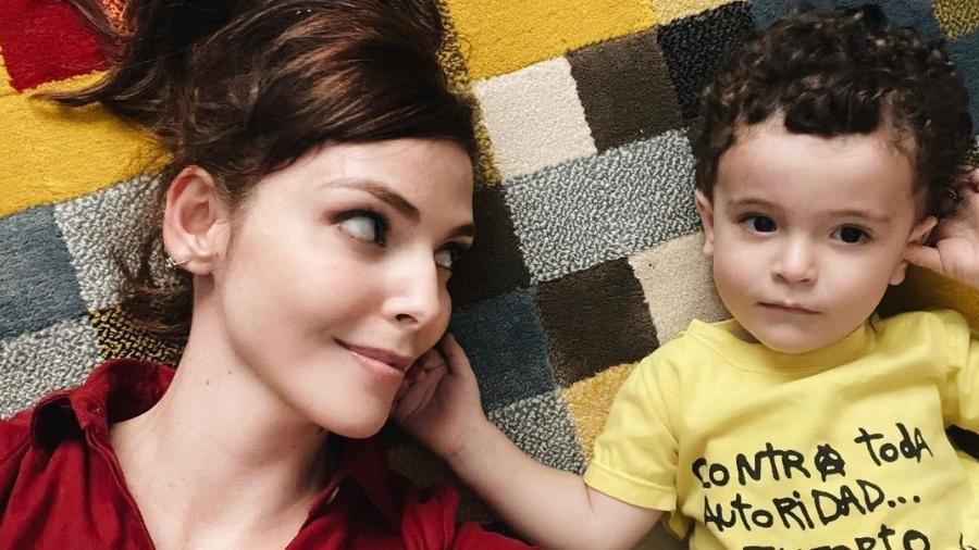 Titi Müller e o filho Benjamin, de 1 ano e 10 meses - Reprodução/Instagram