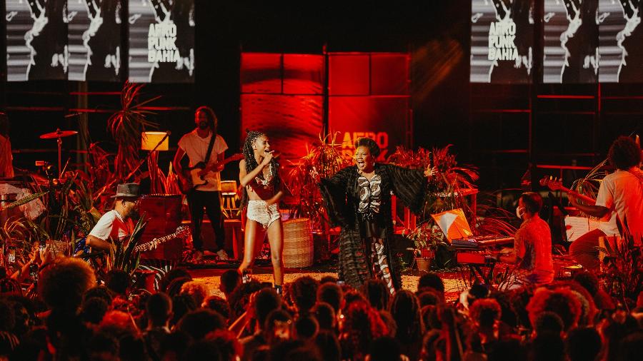 Margareth Menezes e Malía no Festival Afropunk realizado ano passado - Caio Lírio/Divulgação