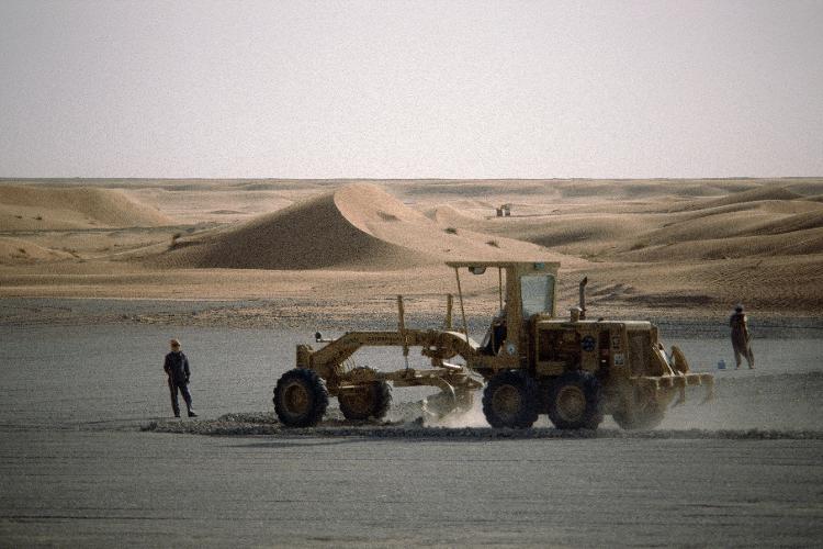 Construção de pista de aeroporto em Dubai