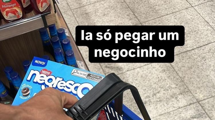 Samuel compartilhou suas compras diariamente durante o processo nas redes sociais