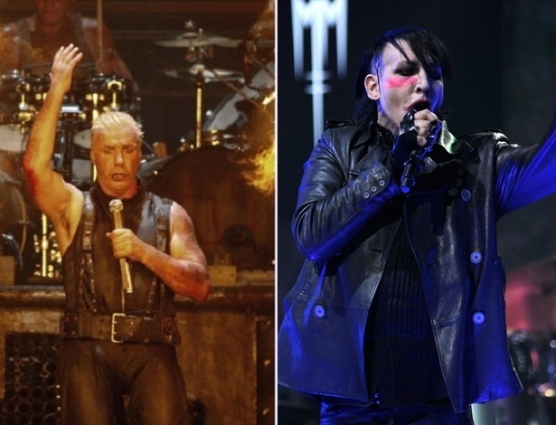 Rammstein e o cantor Marilyn Manson virão a São Paulo em festival em setembro - AFP/Getty Images