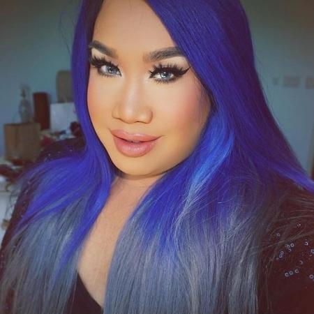 Maquiador Patrick Starr fez vídeo em que mostra meio rosto natural e meio rosto maquiado - Reprodução/Instagram - Reprodução/Instagram