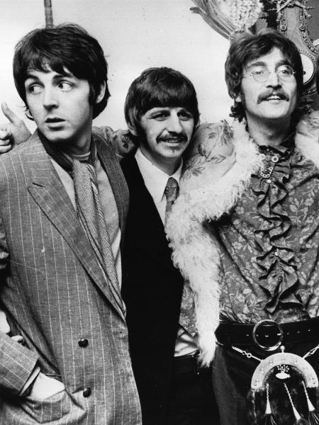 19.mai.1967 - Três dos Beatles: Paul McCartney, Ringo Starr, John Lennon - John Pratt/Keystone/Getty Images