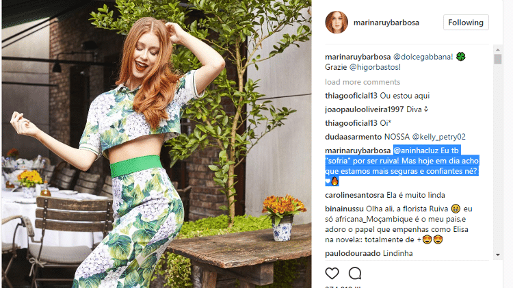 Marina Ruy Barbosa - Reprodução/Instagram - Reprodução/Instagram