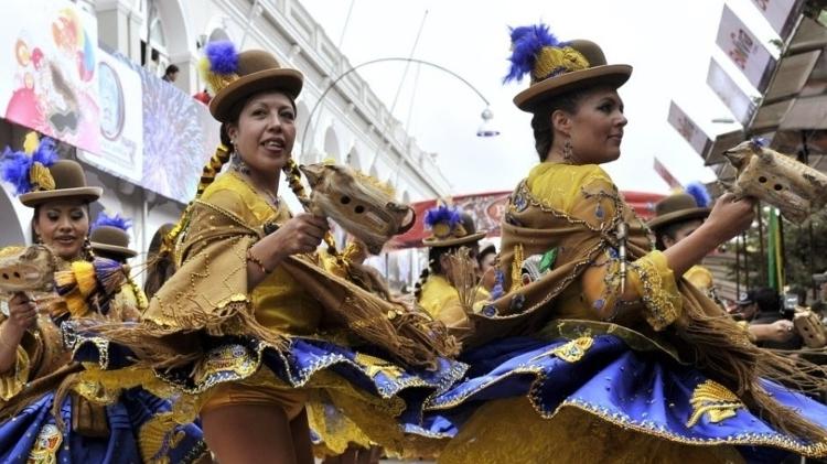 Carnaval de Oruro, na Bolívia - Aizar Raldes/AFP - Aizar Raldes/AFP