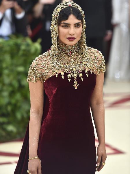 A atriz Priyanka Chopra vestiu Ralph Lauren no MET em 2018 - Jason Kempin/Getty Images