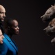 Eric André, Florence Kasumba e Keegan-Michael Key são as hienas Azizi, Shenzi e Kamari em O Rei Leão - Kwaku Alston/Disney/Divulgação