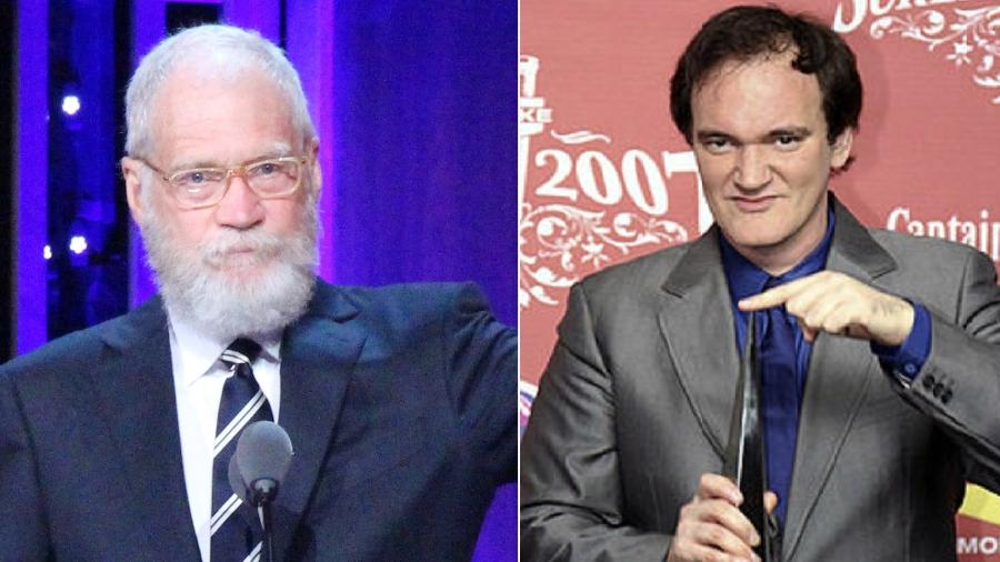 David Letterman e Quentin Tarantino - Reprodução