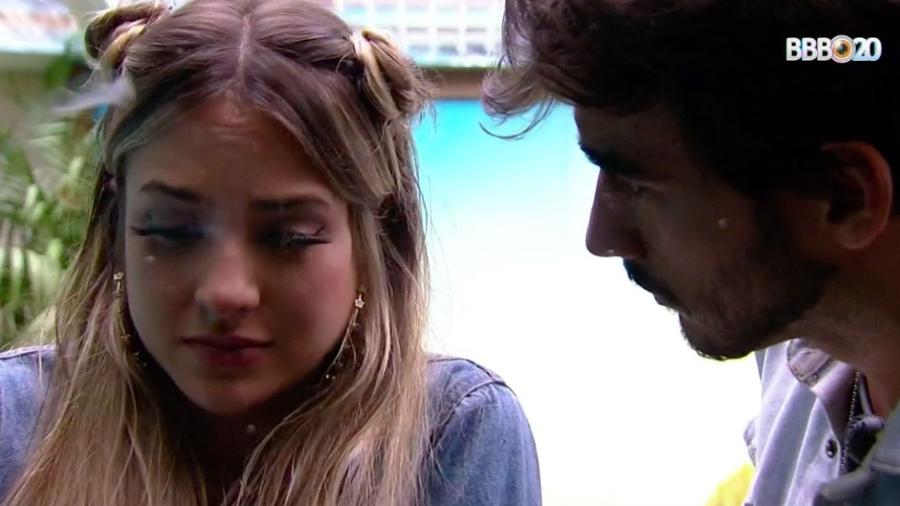 Guilherme conversa com Gabi após indicação ao paredão - Reprodução/GlobosatPlay