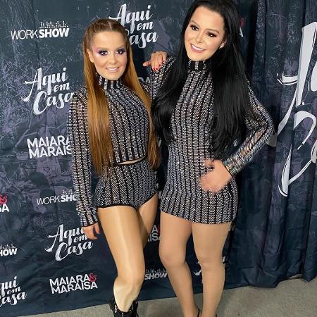 Maiara e Maraísa após show em Barcarena, no Pará - Reprodução Instagram