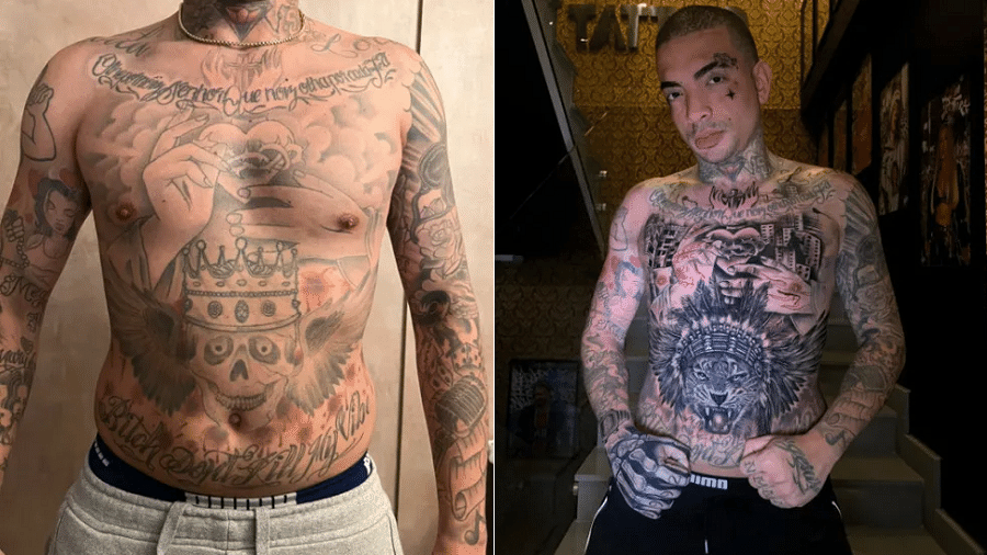 MC Guimê fez retoques nas tatuagens antes do confinamento - Divulgação