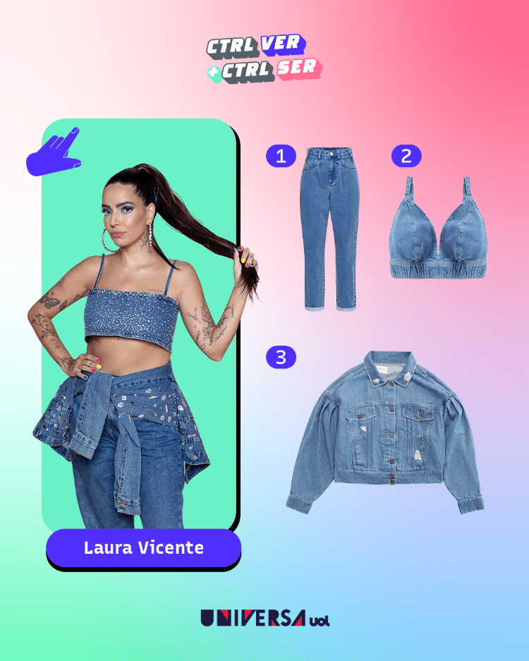 Copie o look Laura Vicente all jeans - Arte/ysoke - Arte/UOL